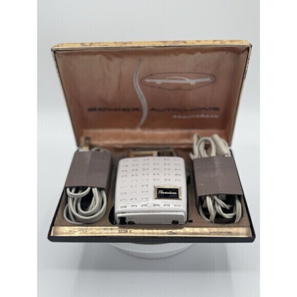 Schick VTG Razor Home/Auto Vintage 50s Case And Cords FOR PARTS ONLY